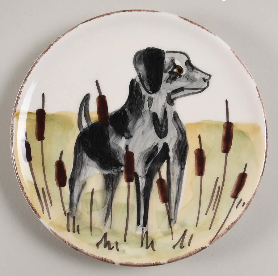 Wildlife Canape Plate by Vietri (Italy)-1