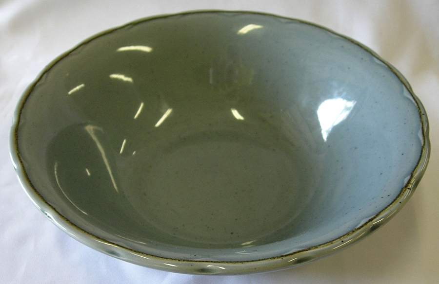 English Collection Gray 9" Round Vegetable Bowl by Victorian Classics-1