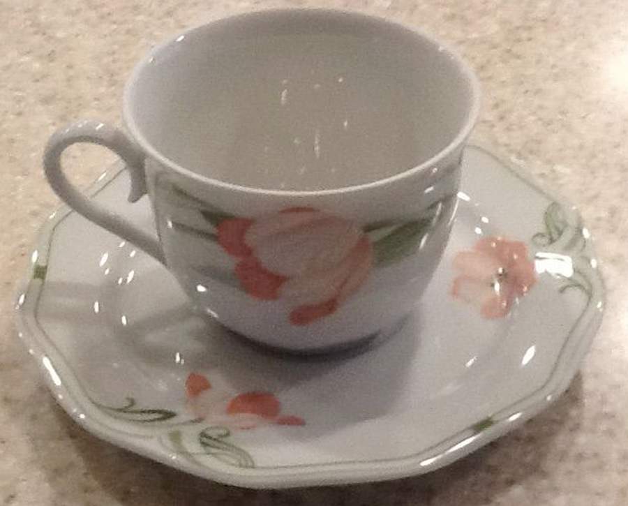 Tulipa Flat Cup & Saucer Set by Villeroy & Boch-1