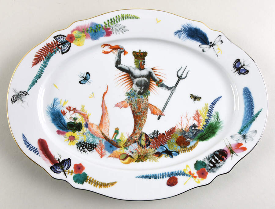 Caribe 14" Oval Serving Platter by Vista Alegre-1