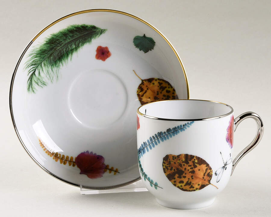 Caribe Flat Cup & Saucer Set by Vista Alegre-1