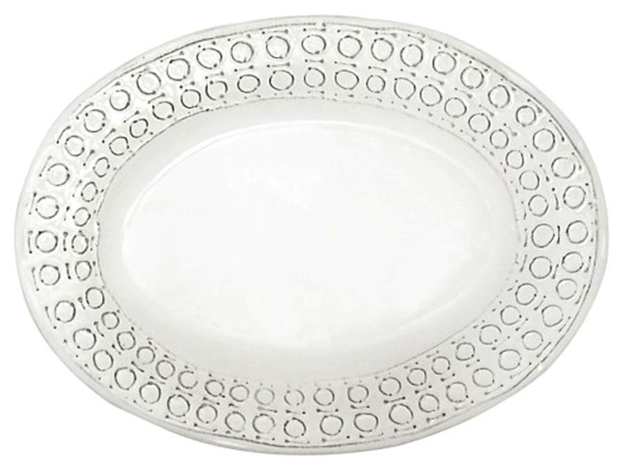 Forte 15" Oval Serving Platter by Vietri (Italy)-1