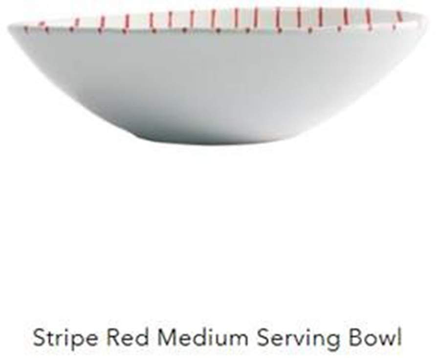 Net and Stripe 12" Round Serving Bowl by Vietri (Italy)-1