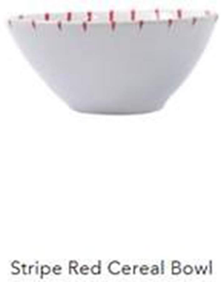 Net and Stripe Soup/Cereal Bowl by Vietri (Italy)-1