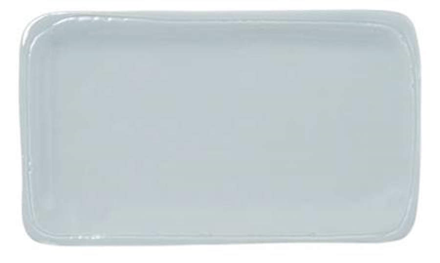 Fresh Gray 12" Rectangular Serving Platter by Vietri (Italy)-1