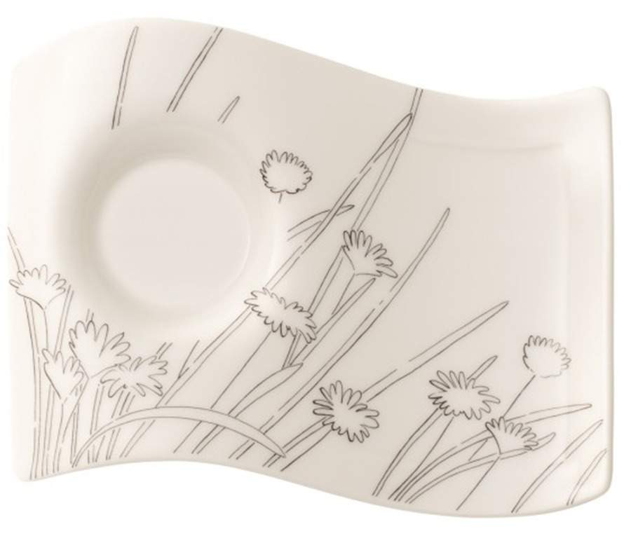 New Wave Caffe Butterflies Cafe Au Laite Snack Plate by Villeroy & Boch-1