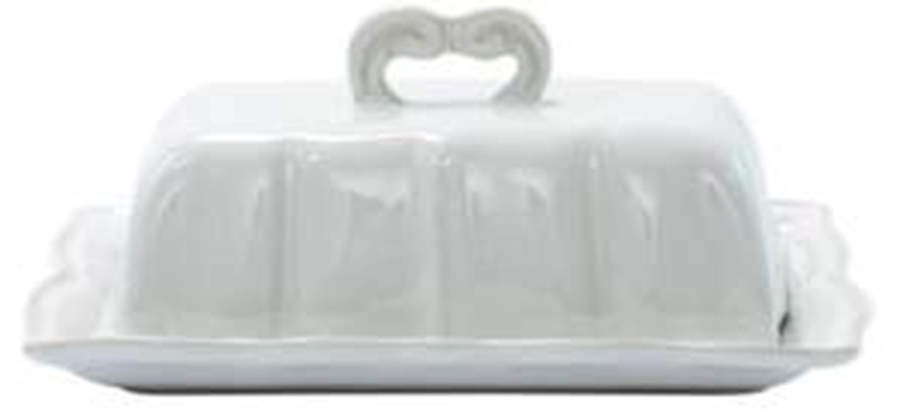 Incanto Stone White 1/4 Lb Covered Butter by Vietri (Italy)-1