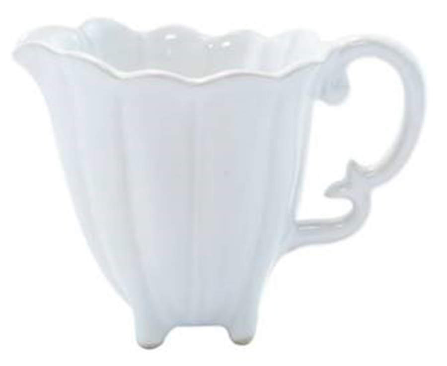 Incanto Stone White Creamer by Vietri (Italy)-1