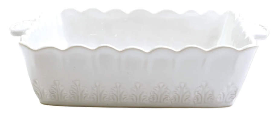 Incanto Stone White 9" Square Baker by Vietri (Italy)-1