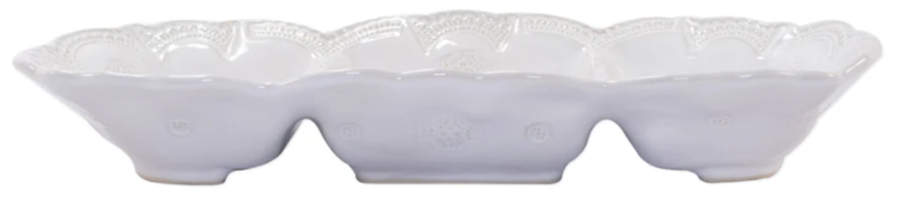 Incanto Stone White 3 Section Server by Vietri (Italy)-1