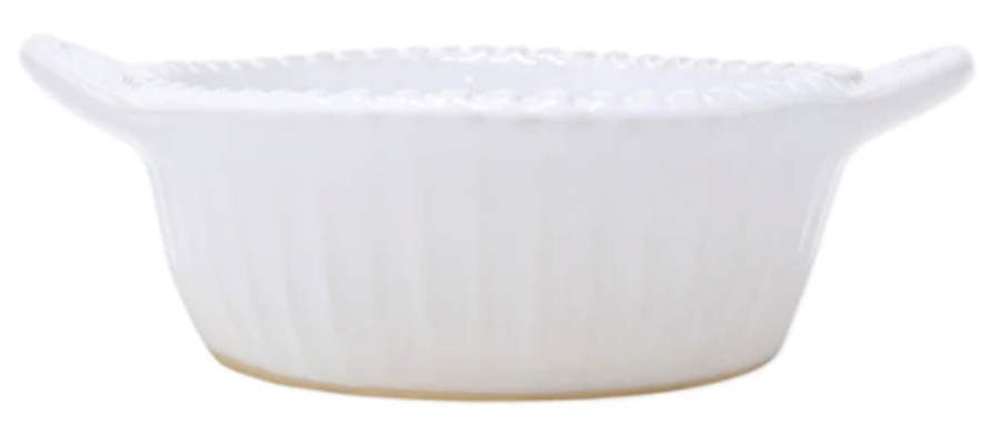 Incanto Stone White 5" Round Baker by Vietri (Italy)-1