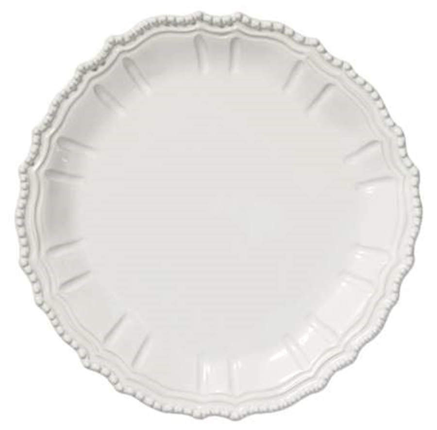 Incanto Stone White 15" Chop Plate (Round Platter) by Vietri (Italy)-1