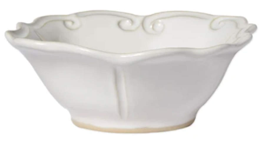 Incanto Stone White Coupe Cereal Bowl by Vietri (Italy)-1