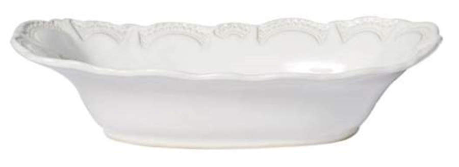 Incanto Stone White 13" Augratin by Vietri (Italy)-1