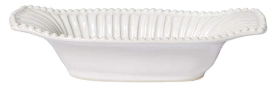 Incanto Stone White 10" Augratin by Vietri (Italy)-1