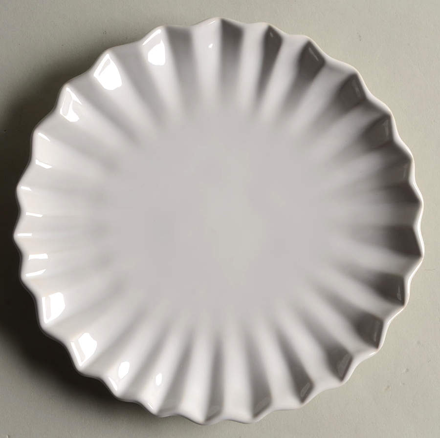 Incanto Stone White Salad Plate by Vietri (Italy)-1
