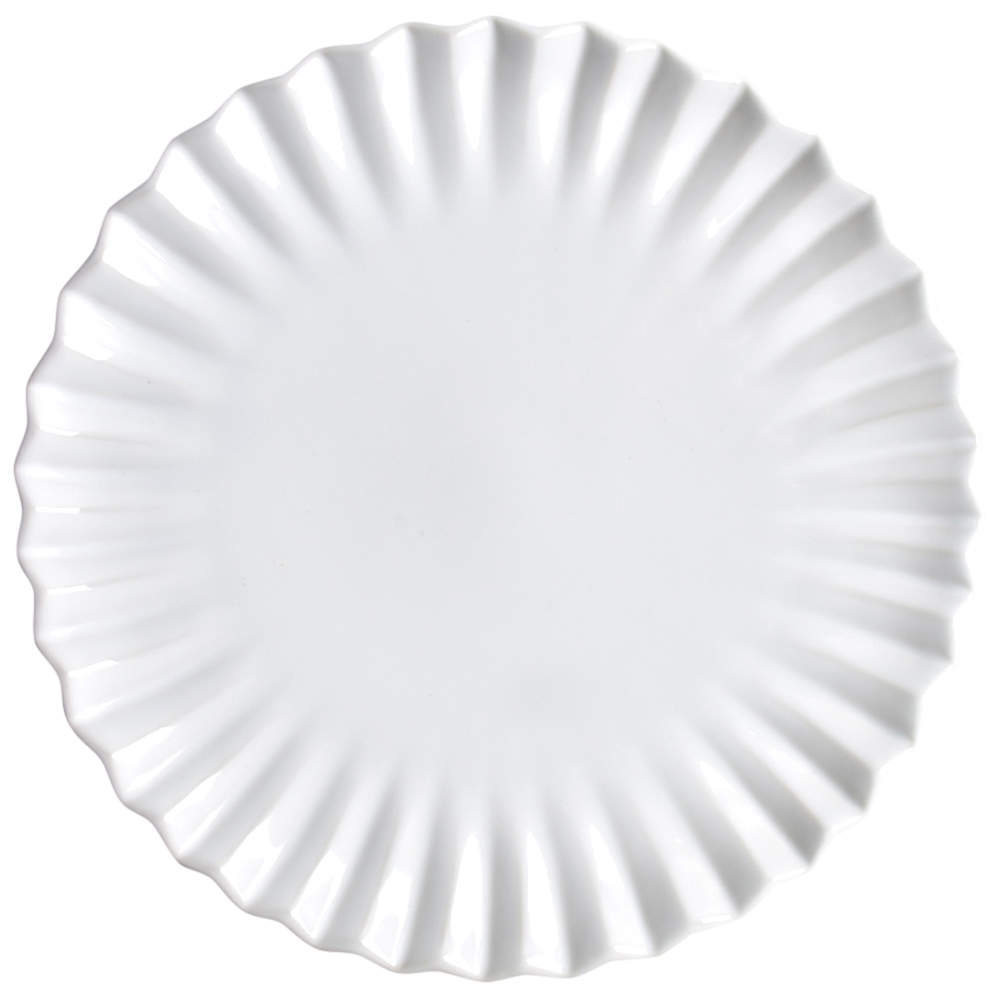 Incanto Stone White Dinner Plate by Vietri (Italy)-1