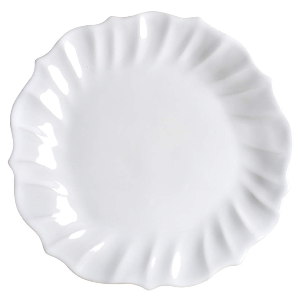 Incanto Stone White Dinner Plate by Vietri (Italy)-1