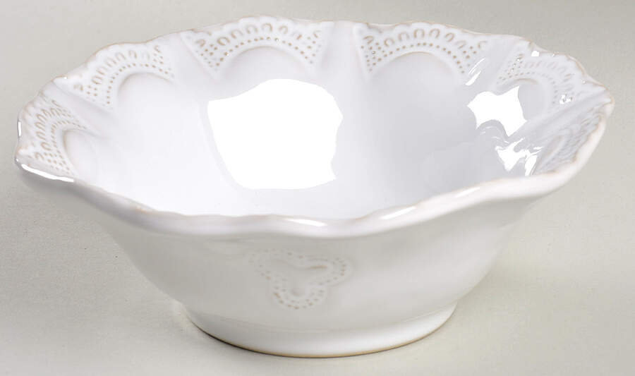 Incanto Stone White Coupe Cereal Bowl by Vietri (Italy)-1