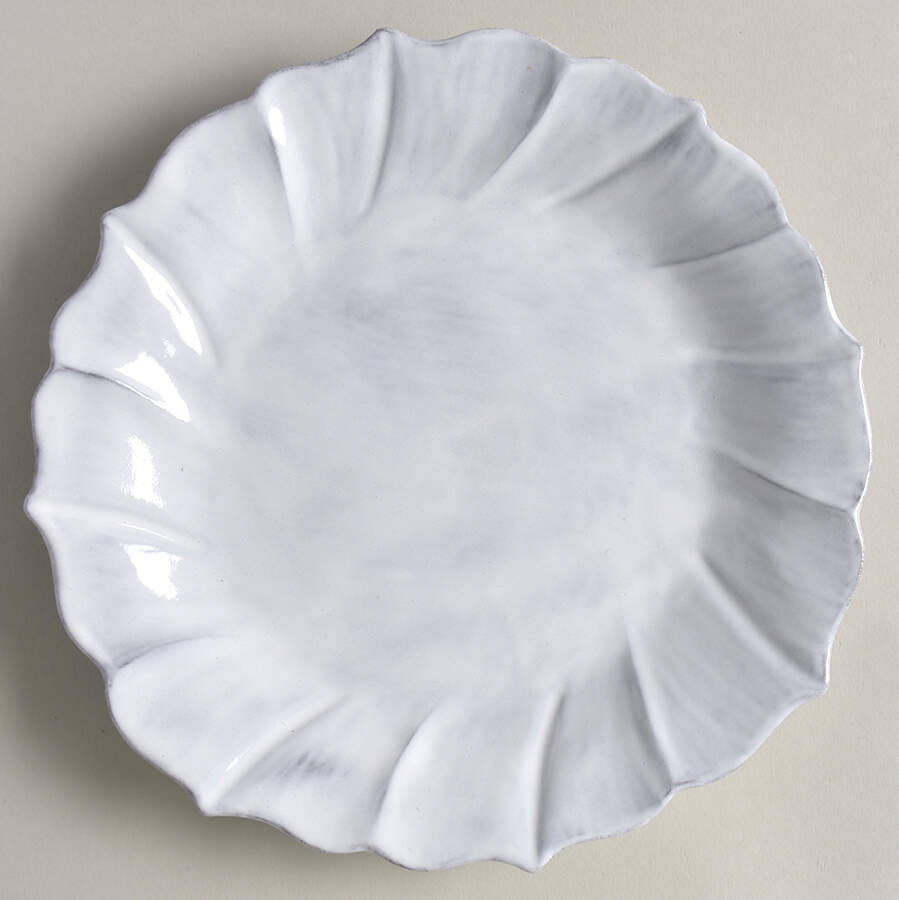 Incanto Stone White Salad Plate by Vietri (Italy)-1