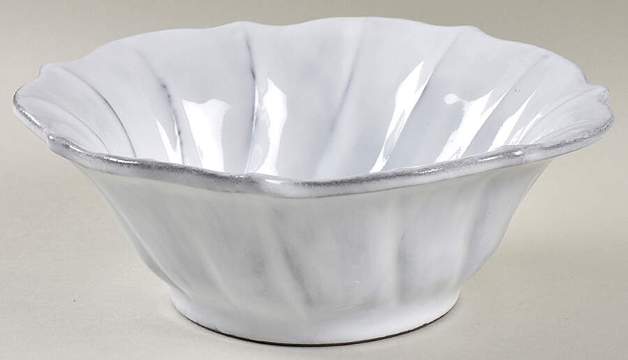 Incanto Stone White Coupe Cereal Bowl by Vietri (Italy)-1