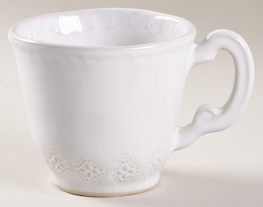 Incanto Stone White Mug by Vietri (Italy)-1