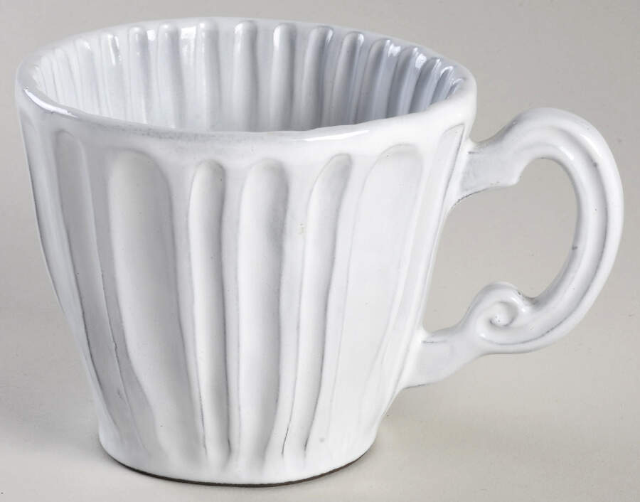 Incanto Stone White Mug by Vietri (Italy)-1
