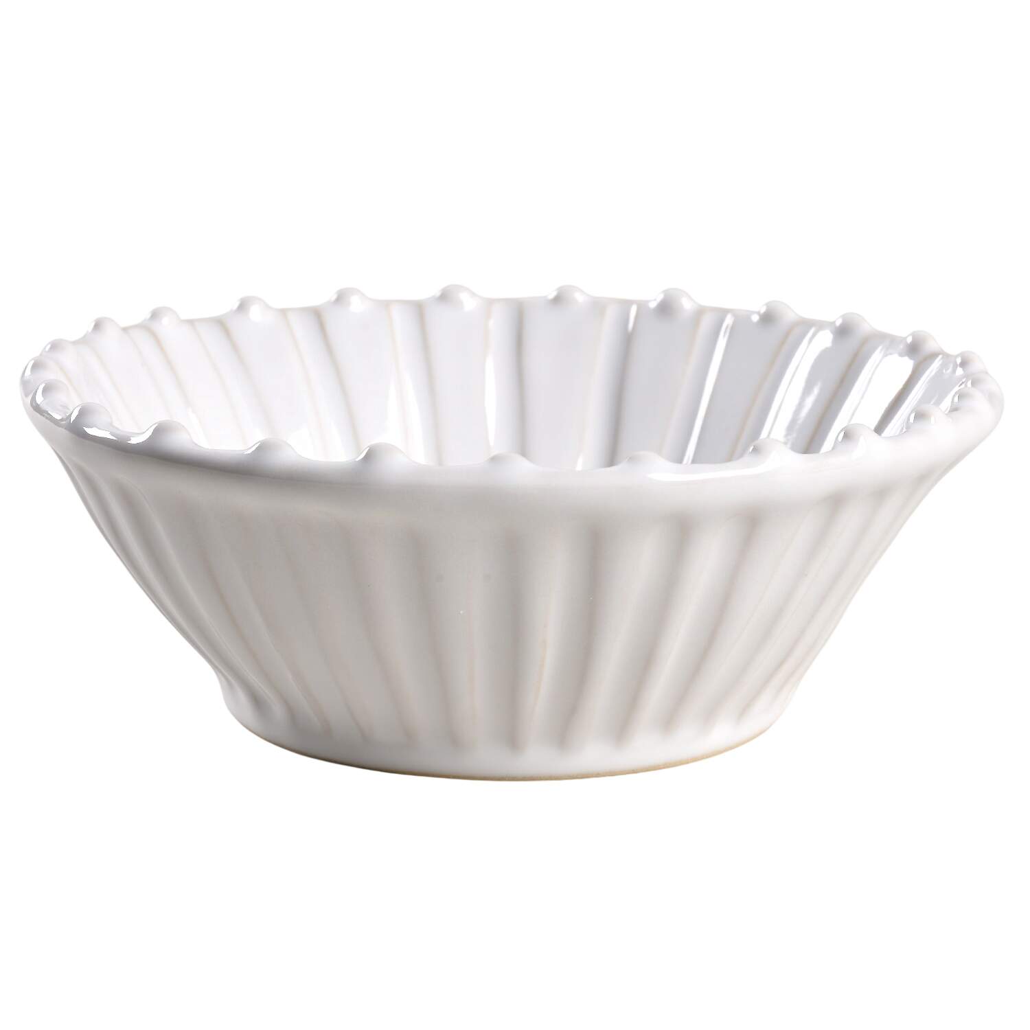 Incanto Stone White Coupe Cereal Bowl by Vietri (Italy)-1