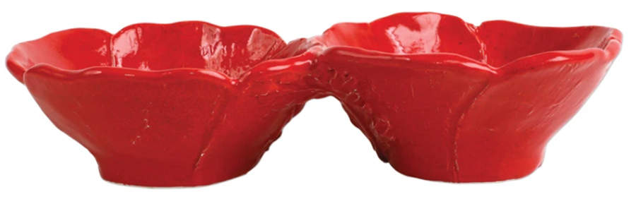 Lastra Poppy 2 Part Figural Server by Vietri (Italy)-1