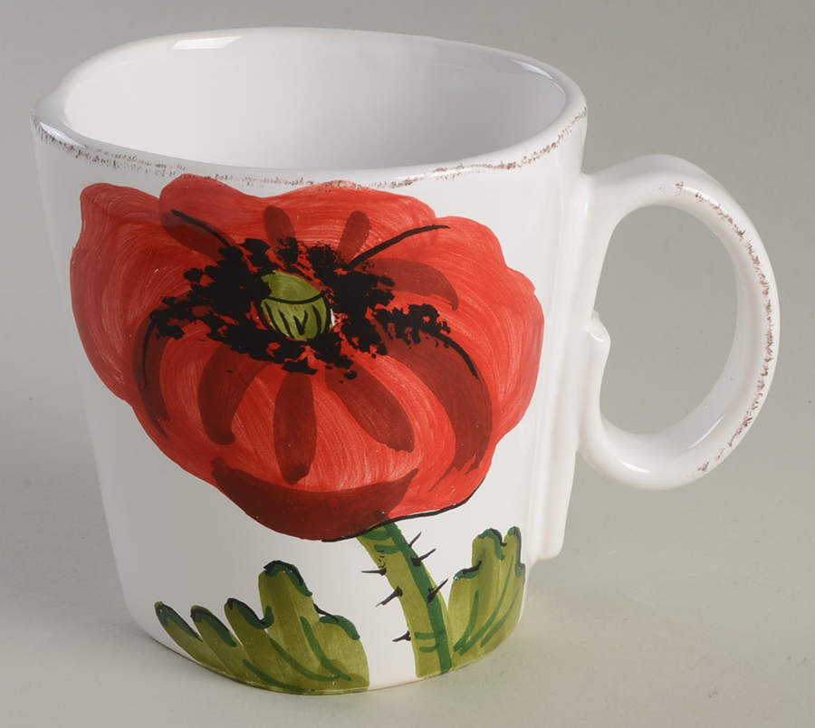 Lastra Poppy Mug by Vietri (Italy)-1