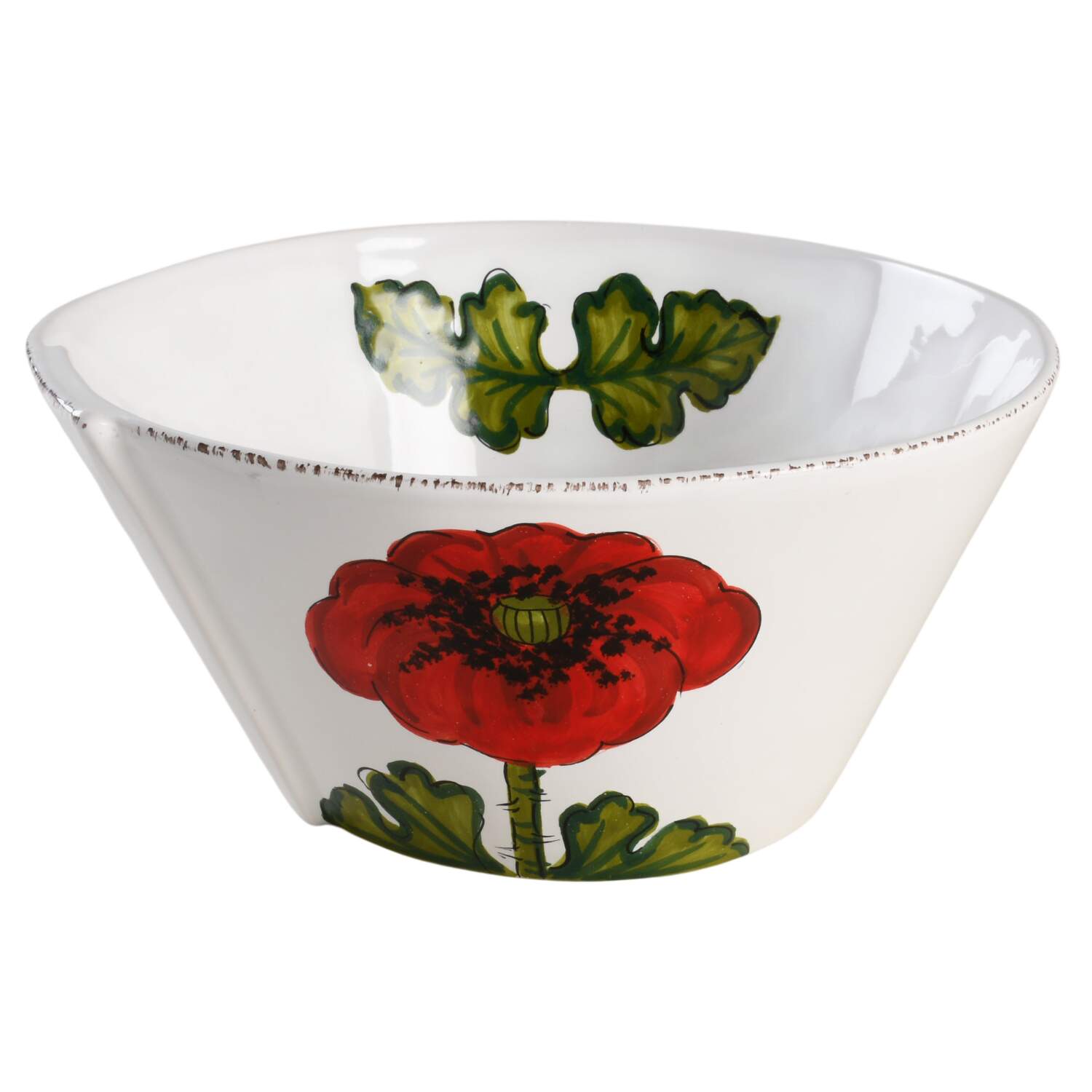 Lastra Poppy 10" Round Serving Bowl by Vietri (Italy)-1