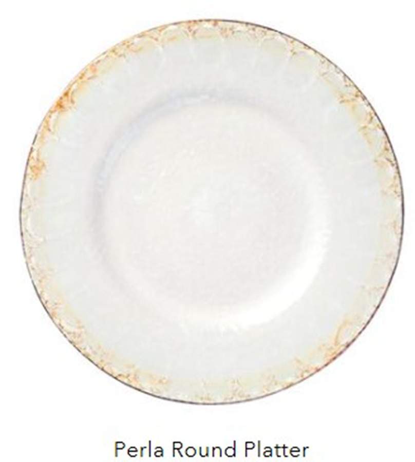 Perla 13" Chop Plate (Round Platter) by Vietri (Italy)-1