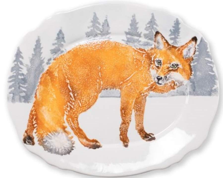 Into the Woods 16" Oval Serving Platter by Vietri (Italy)-1
