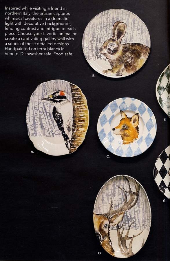 Into the Woods 15" Oval Serving Platter by Vietri (Italy)-1