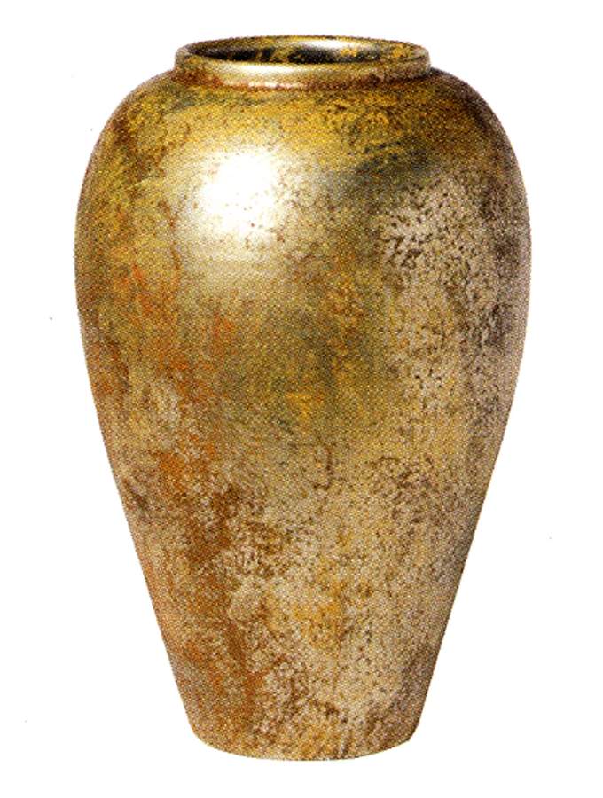 Mixed Metals 13" Vase by Vietri (Italy)-1