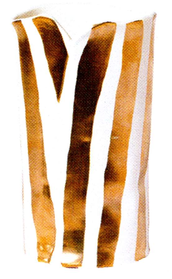 Scattered Gold Matte 11" Vase by Vietri (Italy)-1
