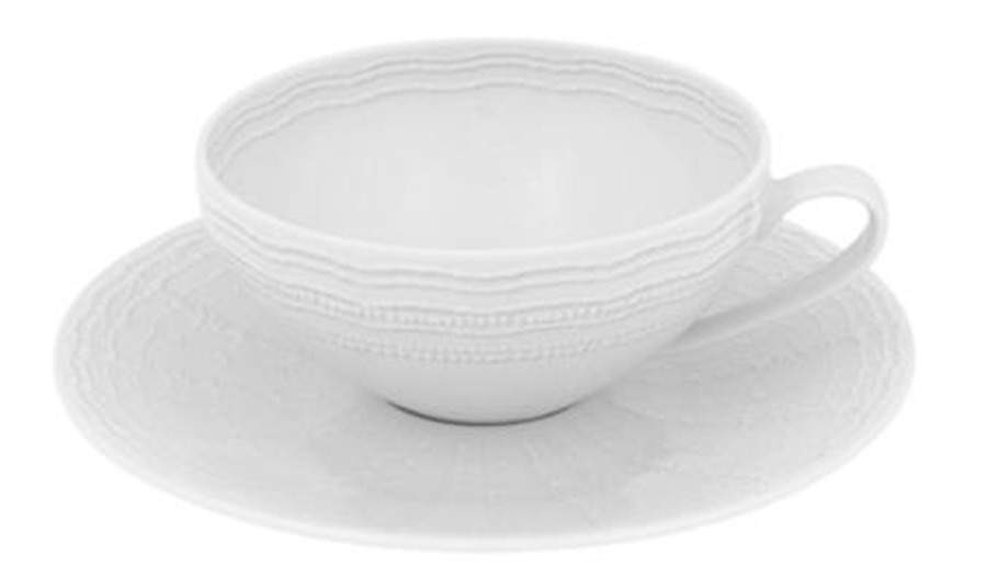 Mar Flat Cup & Saucer Set by Vista Alegre-1