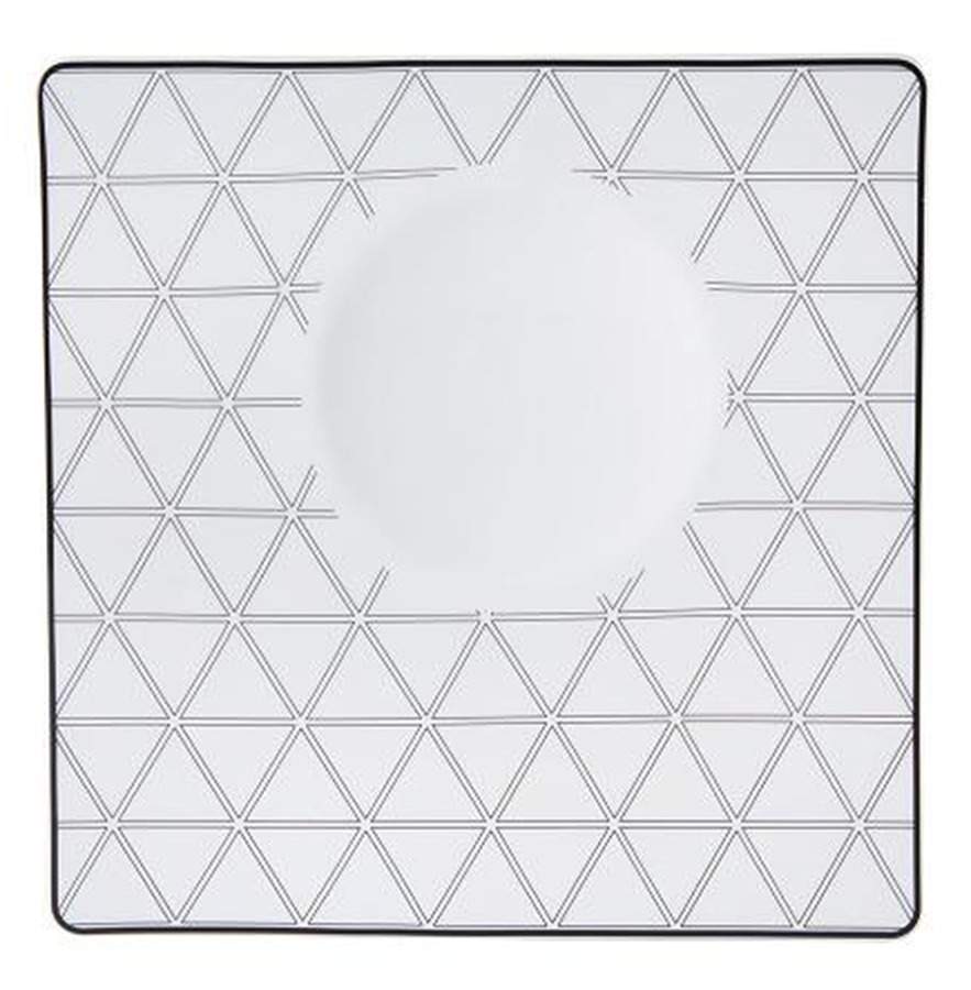 Orquestra 9" Deep Square Plate by Vista Alegre-1