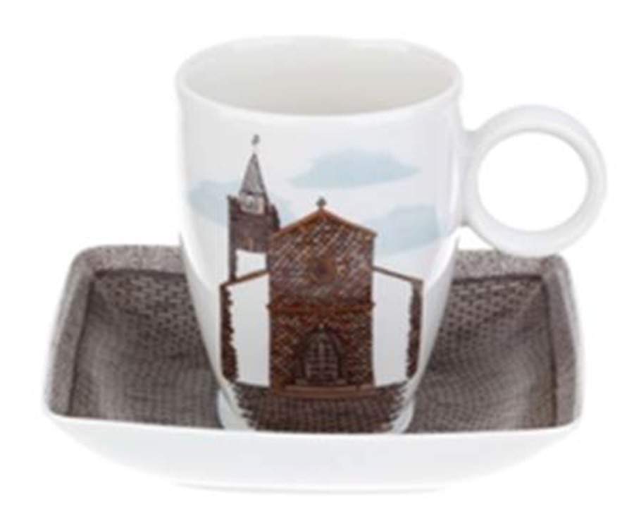 Alma Da Madeira Flat Demitasse Cup & Saucer Set by Vista Alegre-1