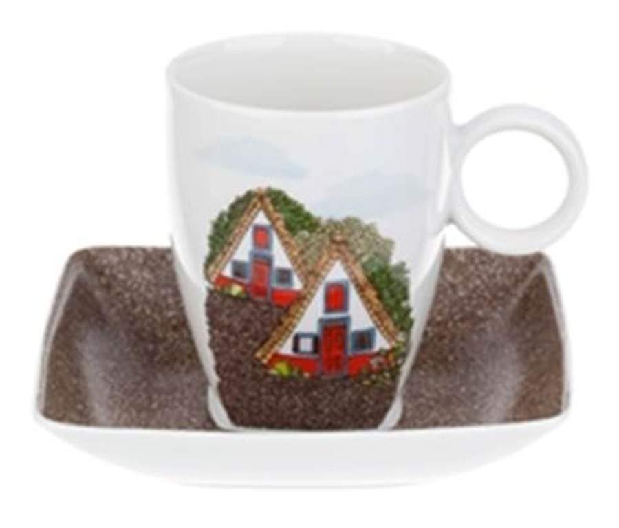 Alma Da Madeira Flat Demitasse Cup & Saucer Set by Vista Alegre-1