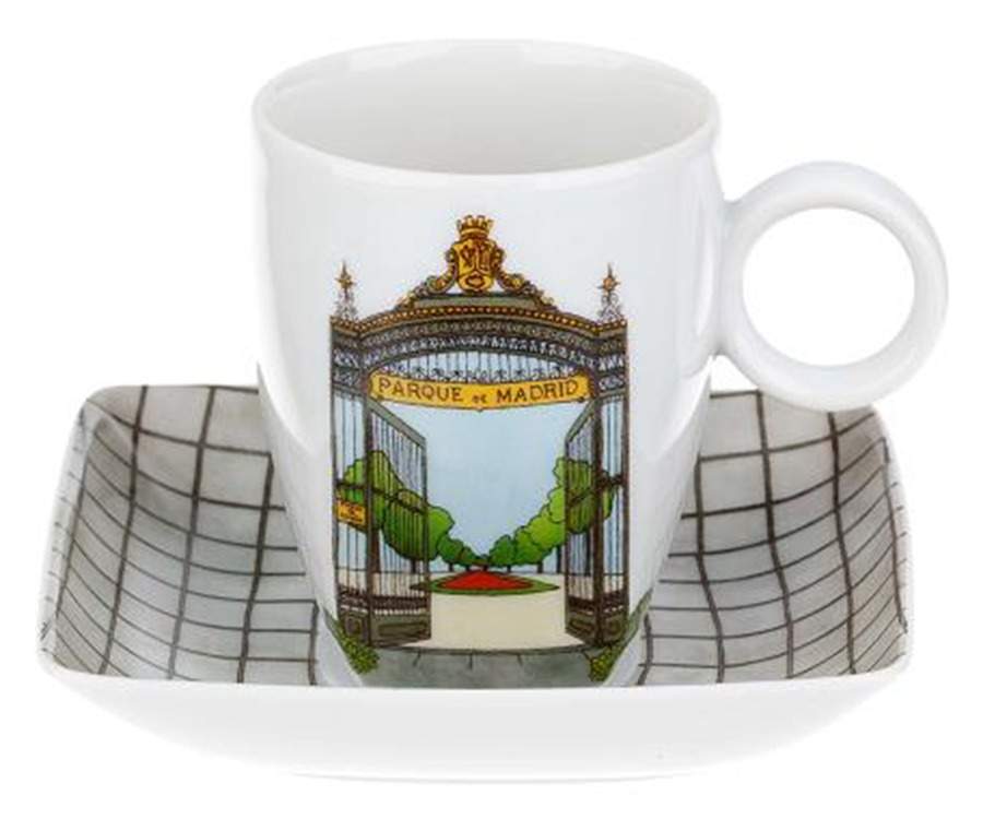 Alma de Madrid Flat Demitasse Cup & Saucer Set by Vista Alegre-1
