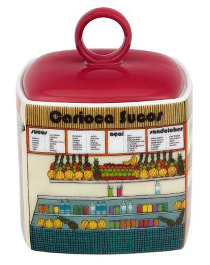 Alma Rio Janeiro Sugar Bowl & Lid by Vista Alegre-1