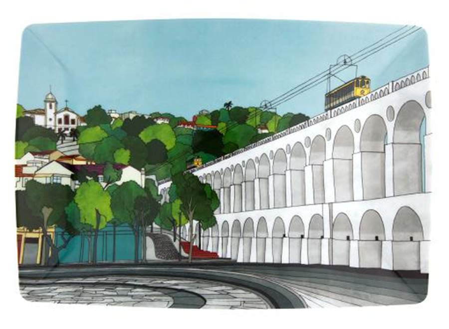 Alma Rio Janeiro 10" Rectangular Plate by Vista Alegre-1