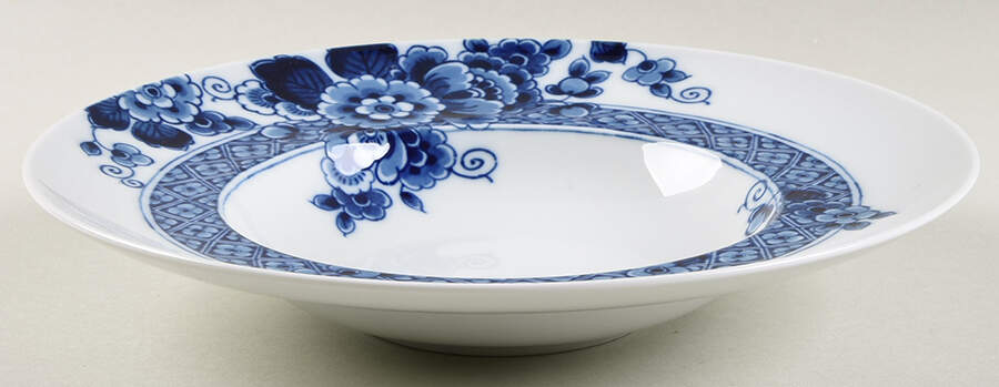 Blue Ming Large Rim Soup Bowl by Vista Alegre-1