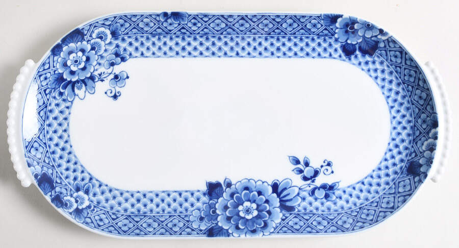 Blue Ming 14" Oval Serving Platter by Vista Alegre-1