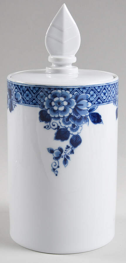 Blue Ming Cookie Jar & Lid by Vista Alegre-1
