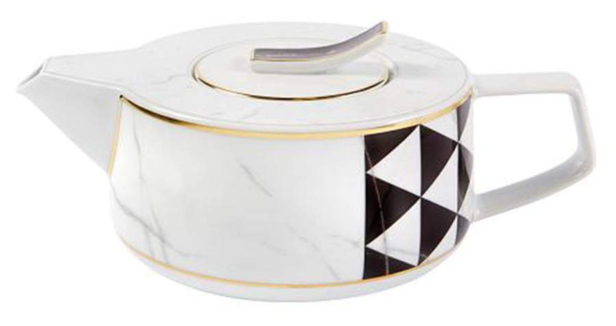 Carrara Teapot & Lid by Vista Alegre-1