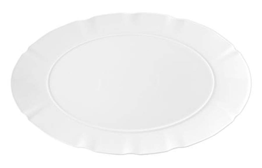 Crown White 13" Oval Serving Platter by Vista Alegre-1