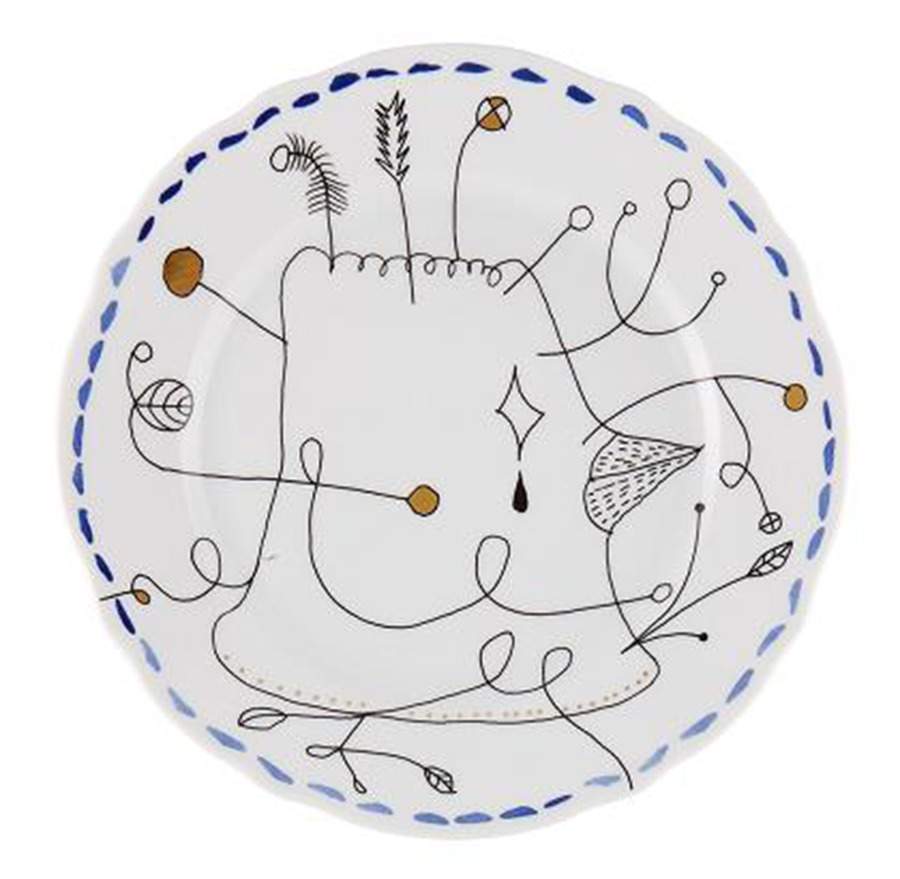Folkifunki Salad/Dessert Plate by Vista Alegre-1