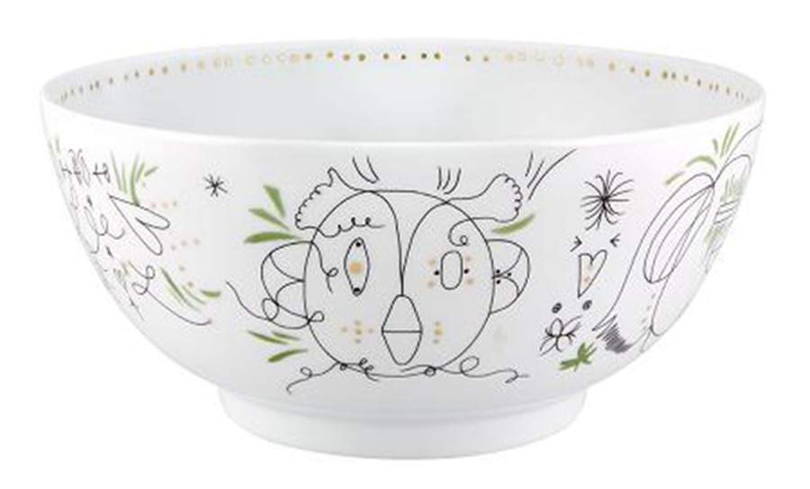 Folkifunki 11" Large Salad Serving Bowl by Vista Alegre-1